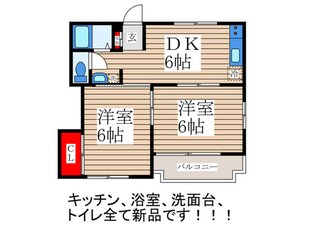 高津コーポの物件間取画像